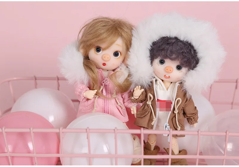 Новая модная одежда для кукол хлопковое пальто шляпа для ob11, obitsu 11,1/12bjd Кукла Одежда Аксессуары для кукол