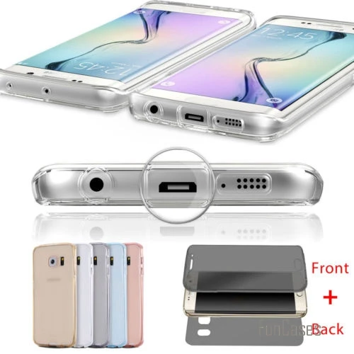 Передний ТПУ Мягкий сенсорный чехол для Samsung Galaxy S20 Ultra S10 Lite S9 Plus S8 полный защитный