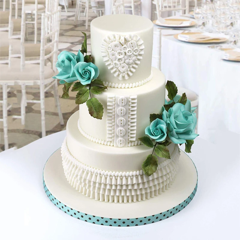 3D Силиконовая форма с оборками для шоколада помадки украшения торта волнистая