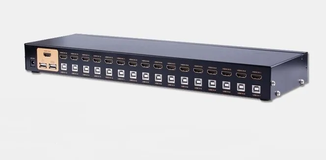 16 портов HDMI авто USB 2 0 KVM переключатель клавиатуры и мыши full HD 1080P Пульт