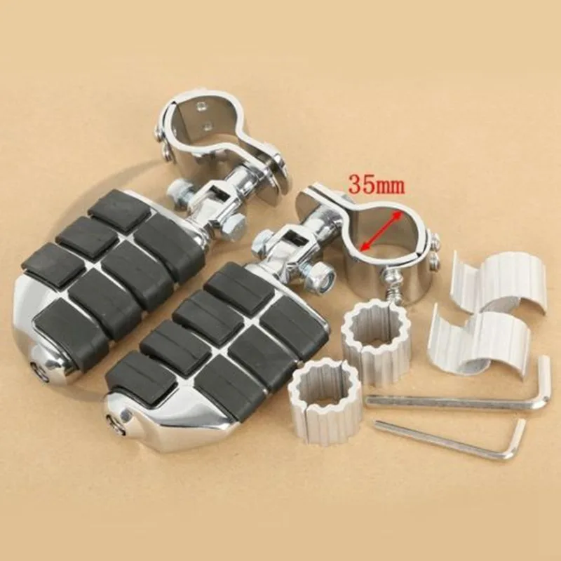 МОТОЦИКЛ хром Dually 1-1/4 &quotшоссе подножки для Harley YAMAHA Honda GoldWing GL1500 GL1100 GL1200 |