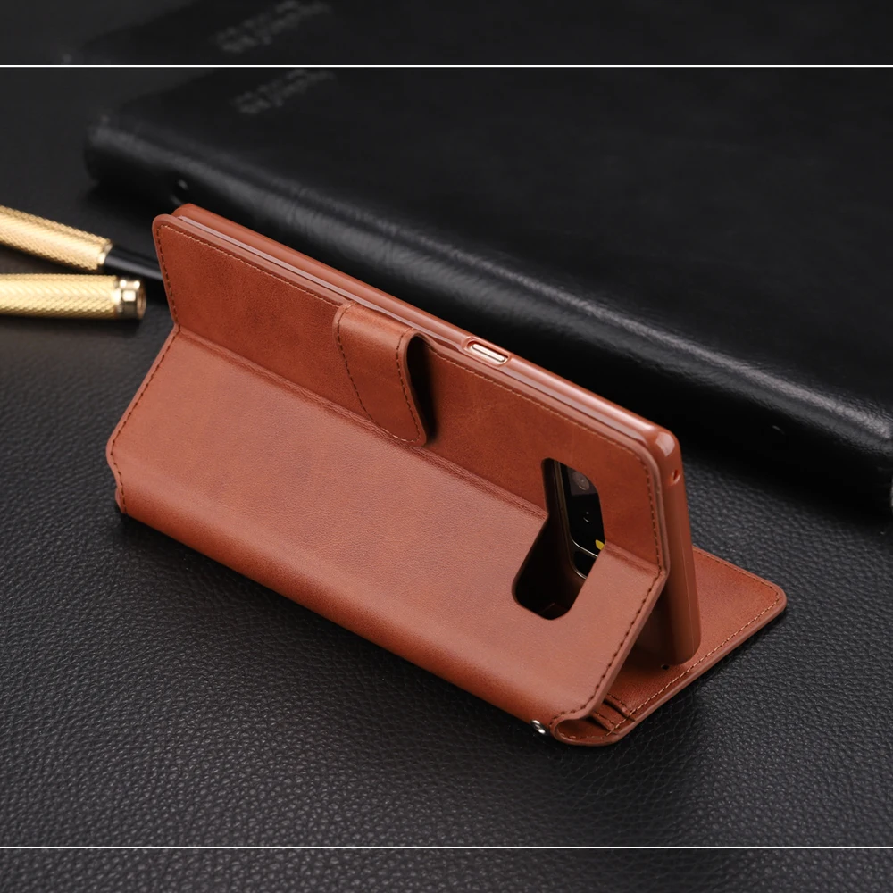 Винтажный чехол-бумажник с откидной крышкой для Samsung Galaxy Note 8 силиконовый чехол