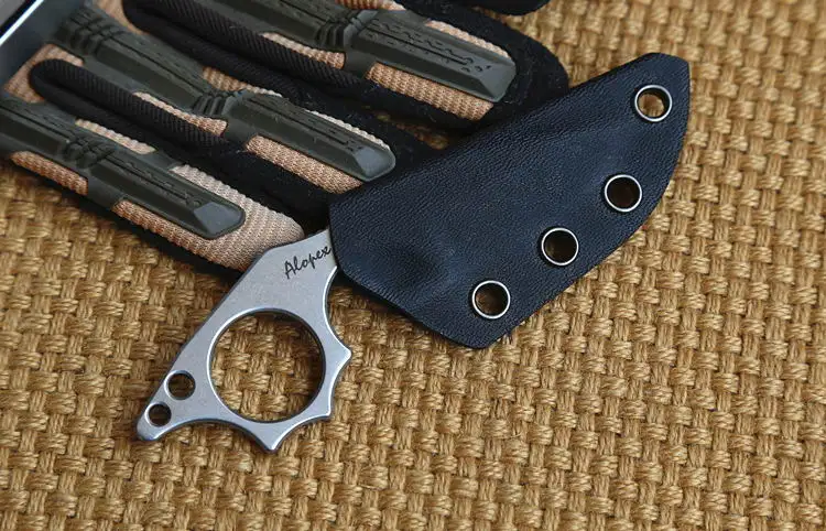 EDC Ножи N690 Сталь верховая езда Рыбалка маленький прямой нож Альпинизм обороны