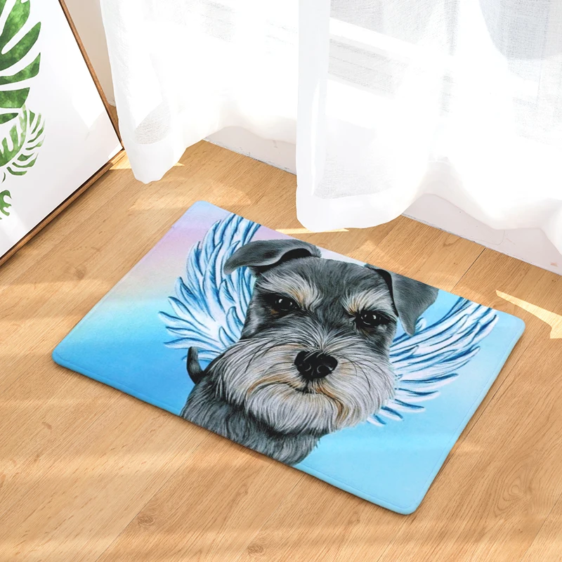 Коврик для ванной из замши с рисунком собаки нескользящий коврик душа 40x60 см ОМГ