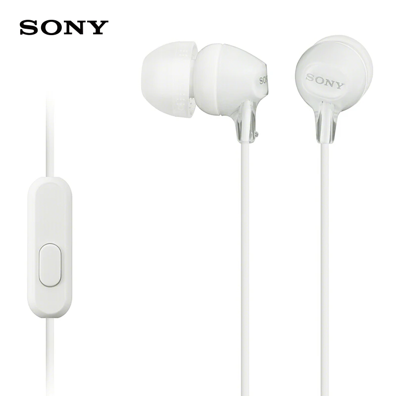 Сони наушники MDR EX15AP вкладыши гарнитура для сабвуфера кабель управления вызовами