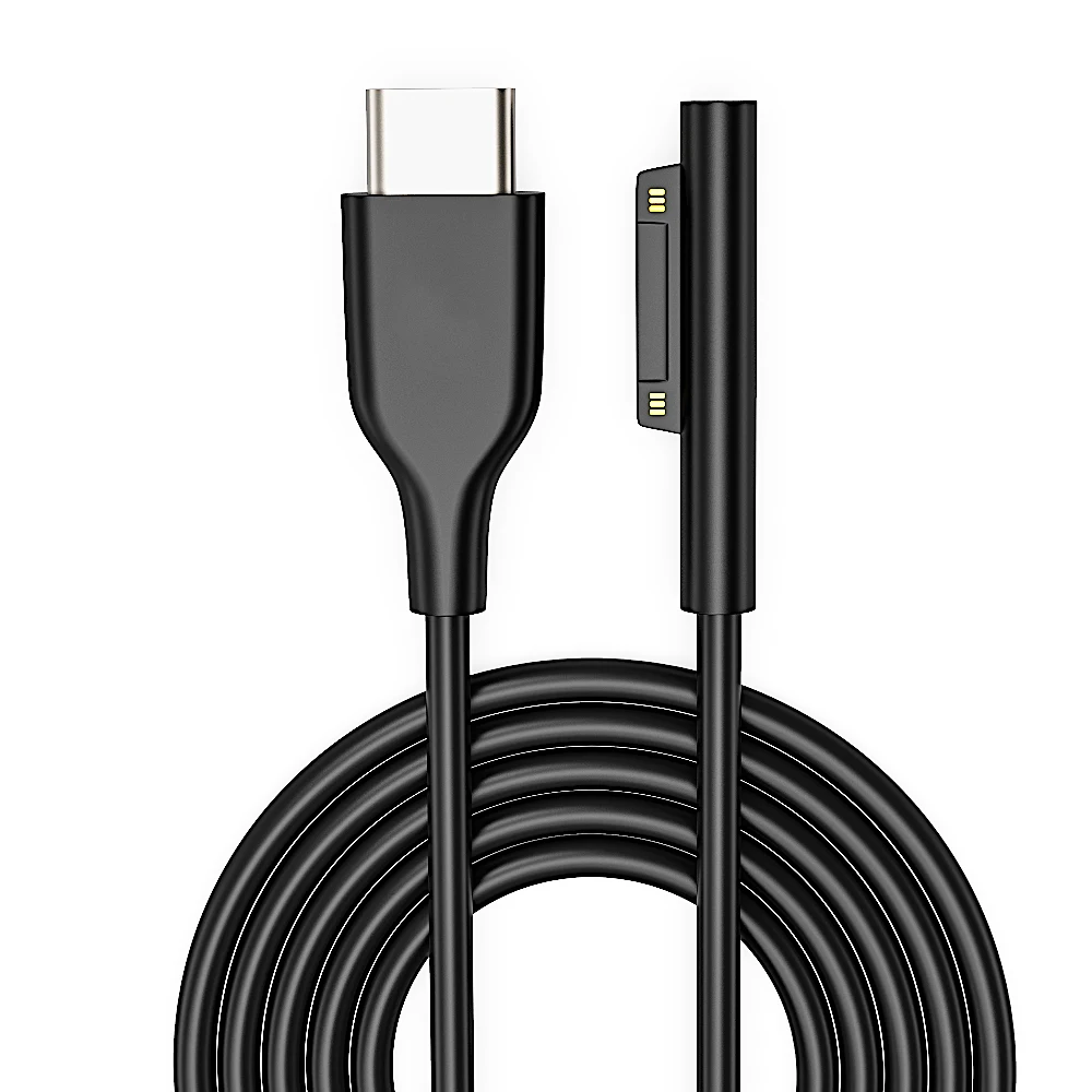 

Surface Charger Cable 6FT Connect to USB-C Charging Compatible with 15V USB-C PD Charger for Microsoft Pro 4 Pro 5 Pr6