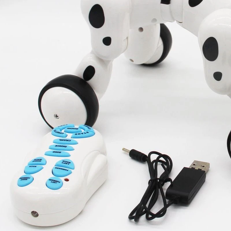 Wireless Remote Control Smart Robot Dog Wang Xing Electric Dog Early Educational Toys for Children Various Super Modes(White