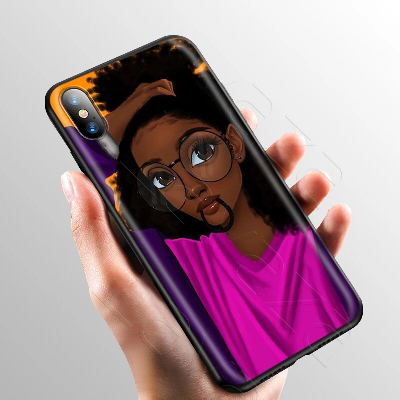 Lavaza Африканский Melanin Poppin черный чехол для девушек для iPhone 11 Pro XS Max XR X 8 7 6 6S Plus 5 5S se