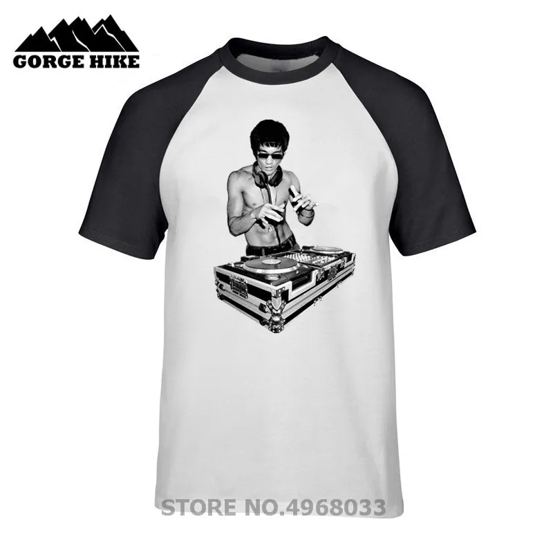 Футболка унисекс Brucee Lee DJ с коротким рукавом женская уличная одежда мужская