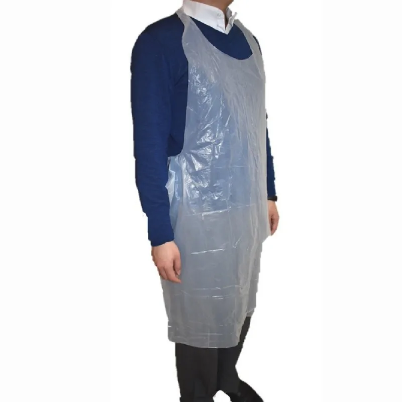 

100pcs/set Disposable Apron Transparent Easy Use Kitchen Aprons For Women Men Kitchen Cooking Cleaning Plastic Aprons