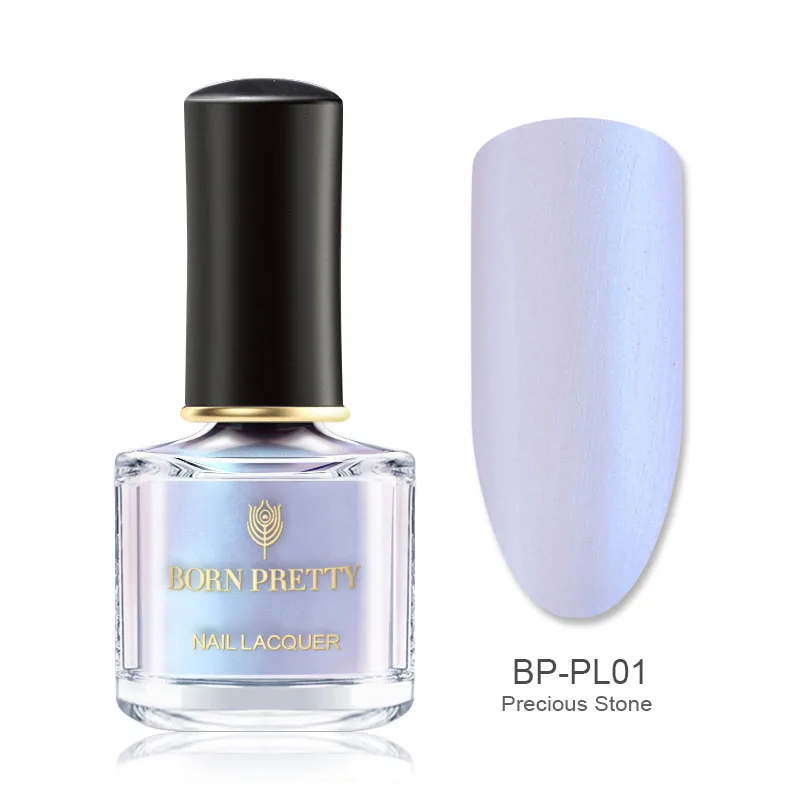 Color40 BORN PRETTY 6ml Iridescent Shiny Holographic Nail Polish Wonderworld Glitter Series Sequins Nail Art Lacquer Manicure Tools - Цвет: Color40