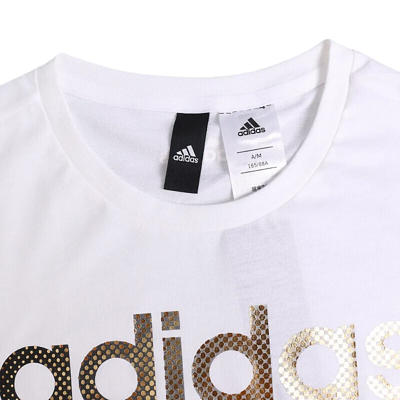 Новое поступление оригинальных женских футболок с коротким рукавом Adidas GFX T FOIL LINE