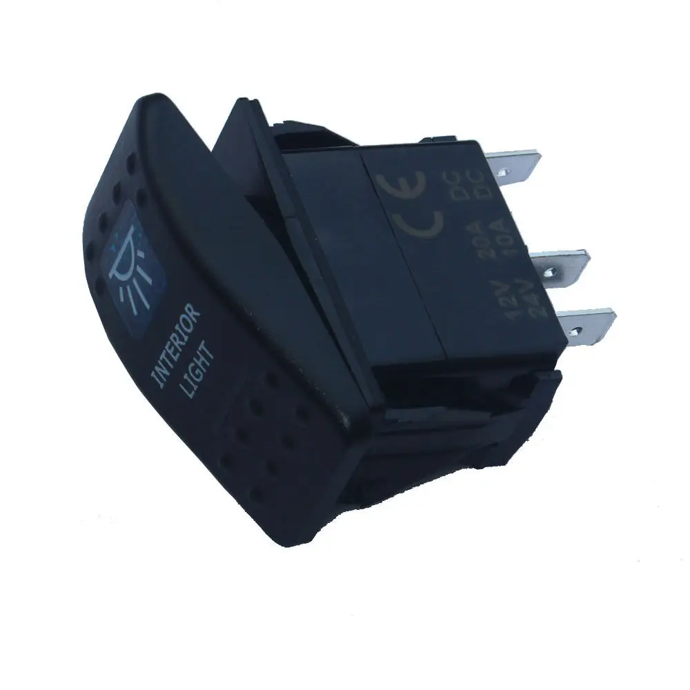 EE support 12В 20А синий светодиодный кулисный переключатель светильник для интерьера