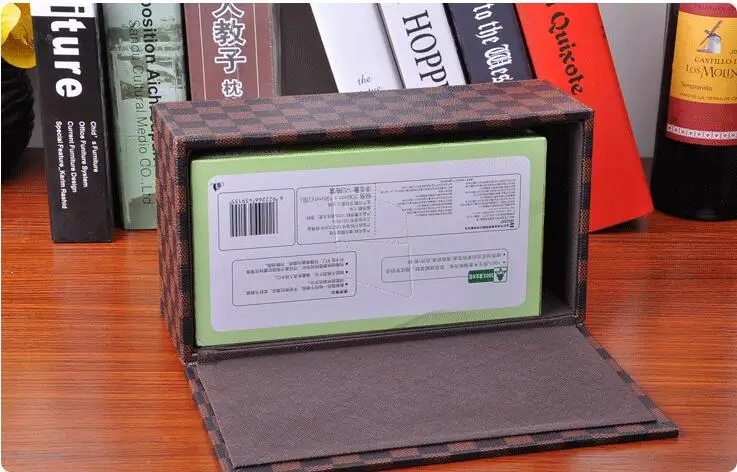 Rectange деревянная кожаная коробка для салфеток держатель туалетной бумаги