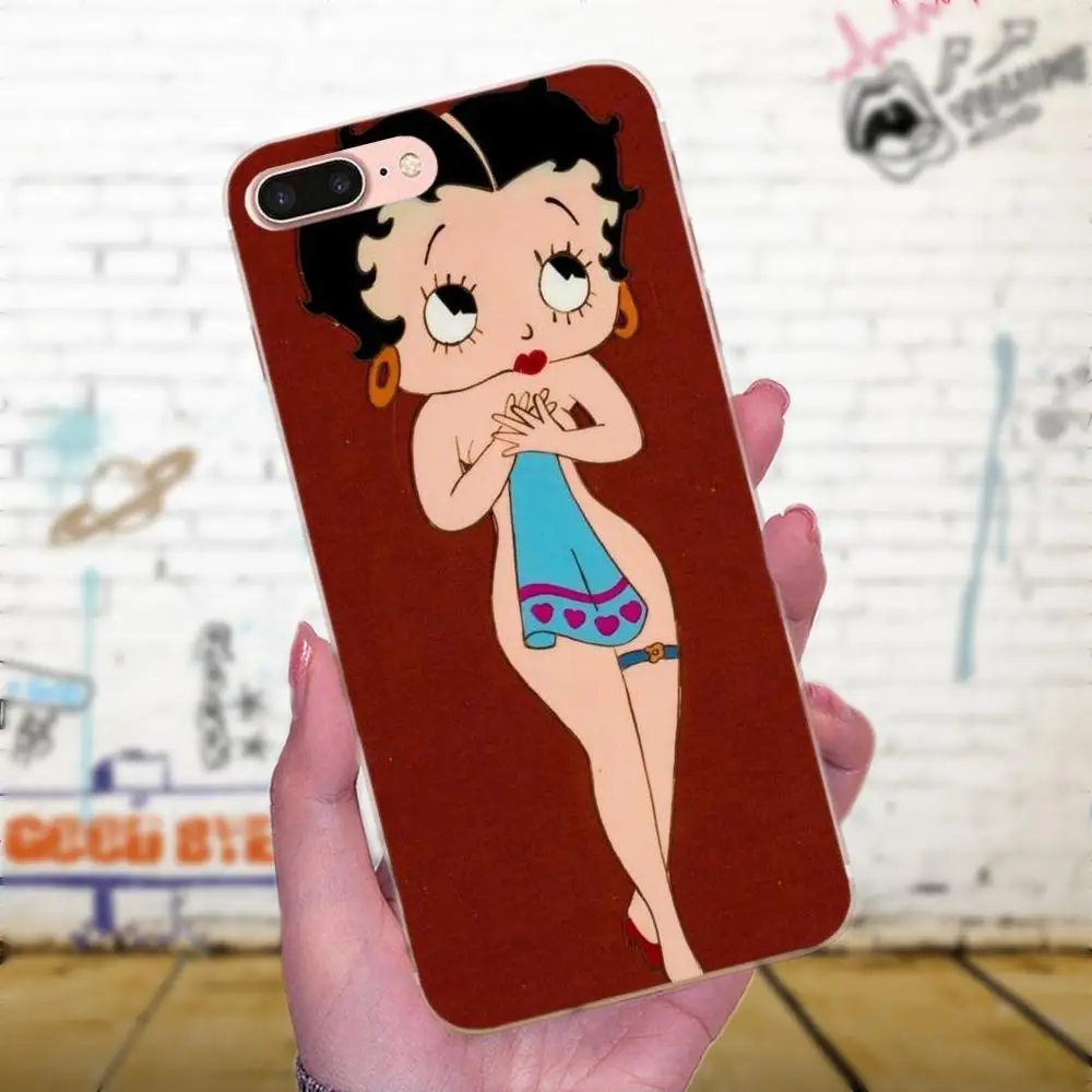 Для LG G4 G5 G6 K4 K7 K8 K10 2017 V10 V20 V30 Stylus Nexus 5 5X G2 G3 mini spirit Мягкий ТПУ Capa Betty Boop милая девушка |