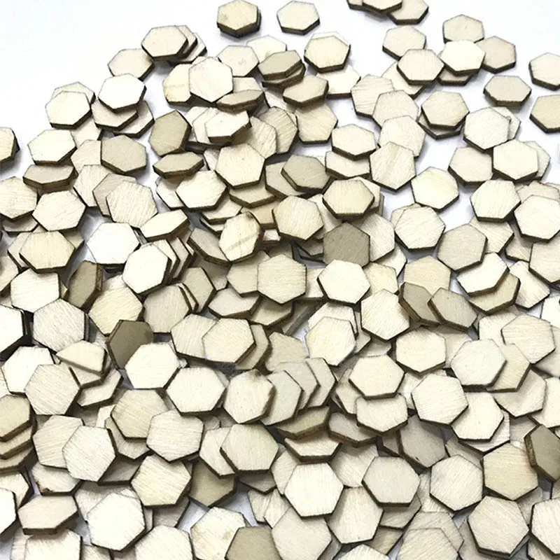 100 шт. деревянные детали в форме сот поверхность опилок гладкая резьба резное