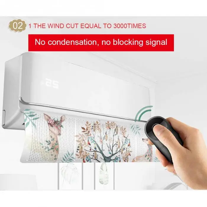 Fashion Hanging Air Conditioner Windshield Outlet Shutter Board Prevent Direct Blow Baffle Wind Shroud HY99 JY19