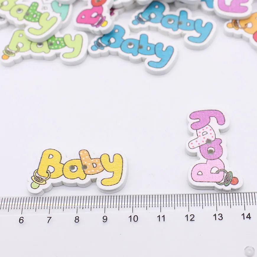 50 шт. детские деревянные пуговицы с 2 отверстиями | Дом и сад