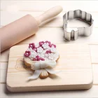 1 шт. свадебные цветочные формы, металлические формочки для печенья, конфеты, помадки, конфеты, аксессуары для кухни