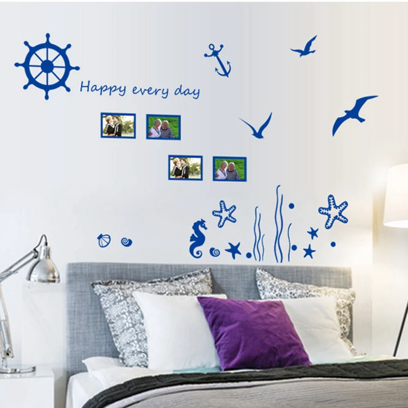 Настенная Наклейка в средиземноморском стиле 100*135 см|wall decals|wall stickerhome decor |