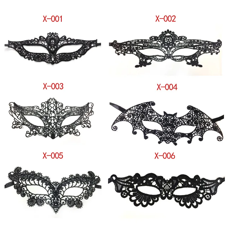 

Fashion Black Lace Mask Halloween Masquerade Nightclub Women Mask Party Accessories Wholesale 50pcs/lot