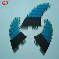 with fiberglass honey comb material size l surfboard fin high quality for fcs ii box g3 g5 g7 surf fins for surfing blue