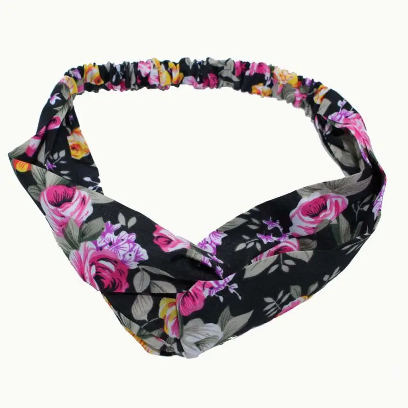 Для женщин девочек волос Эластичный Бант Hairband Тюрбан Завязывают Кролик оголовье