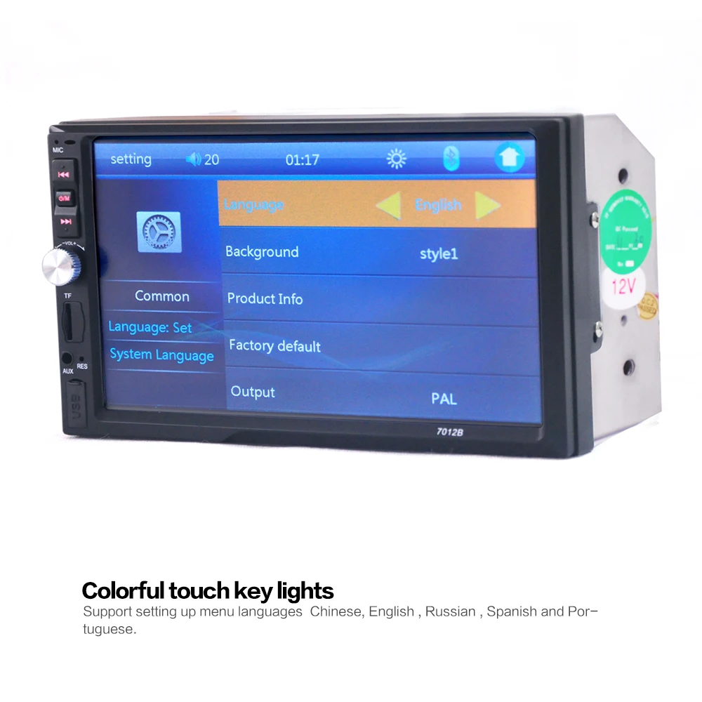 2 din автомагнитола 7 &quotHD плеер MP5 MP4 MP3 сенсорный экран цифровой дисплей Bluetooth