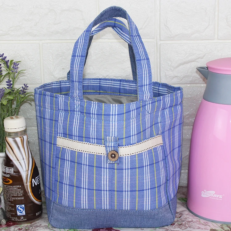 Портативная Изолированная Холщовая Сумка для ланча Термические пищевые