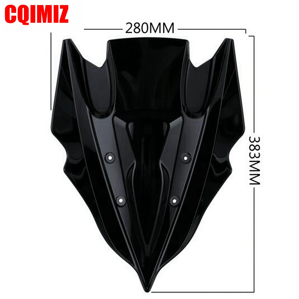

Black Plastic Motorcycle Windshield Windscreen Double Bubble For Kawasaki Ninja Z250 Z300 2013 2014 2015