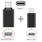 Переходник с Type C на USB OTG, переходник Type-C на Micro USB для Xiaomi Mi 11 10 8 9 Huawei P20 P30 Pro Samsung S10 Oneplus 7T One Plus