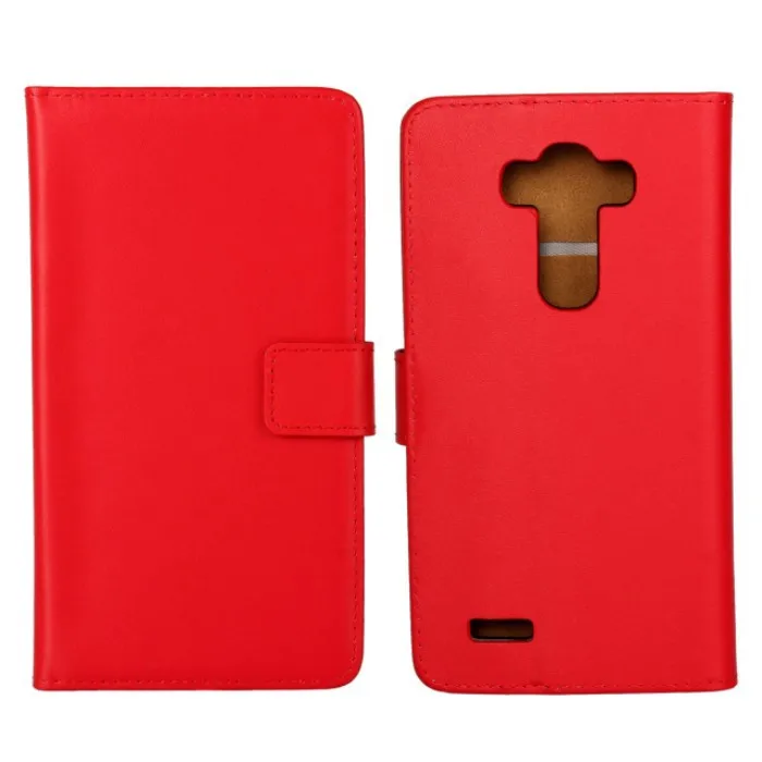 Черный высококачественный чехол-бумажник из натуральной кожи для LG G4 с