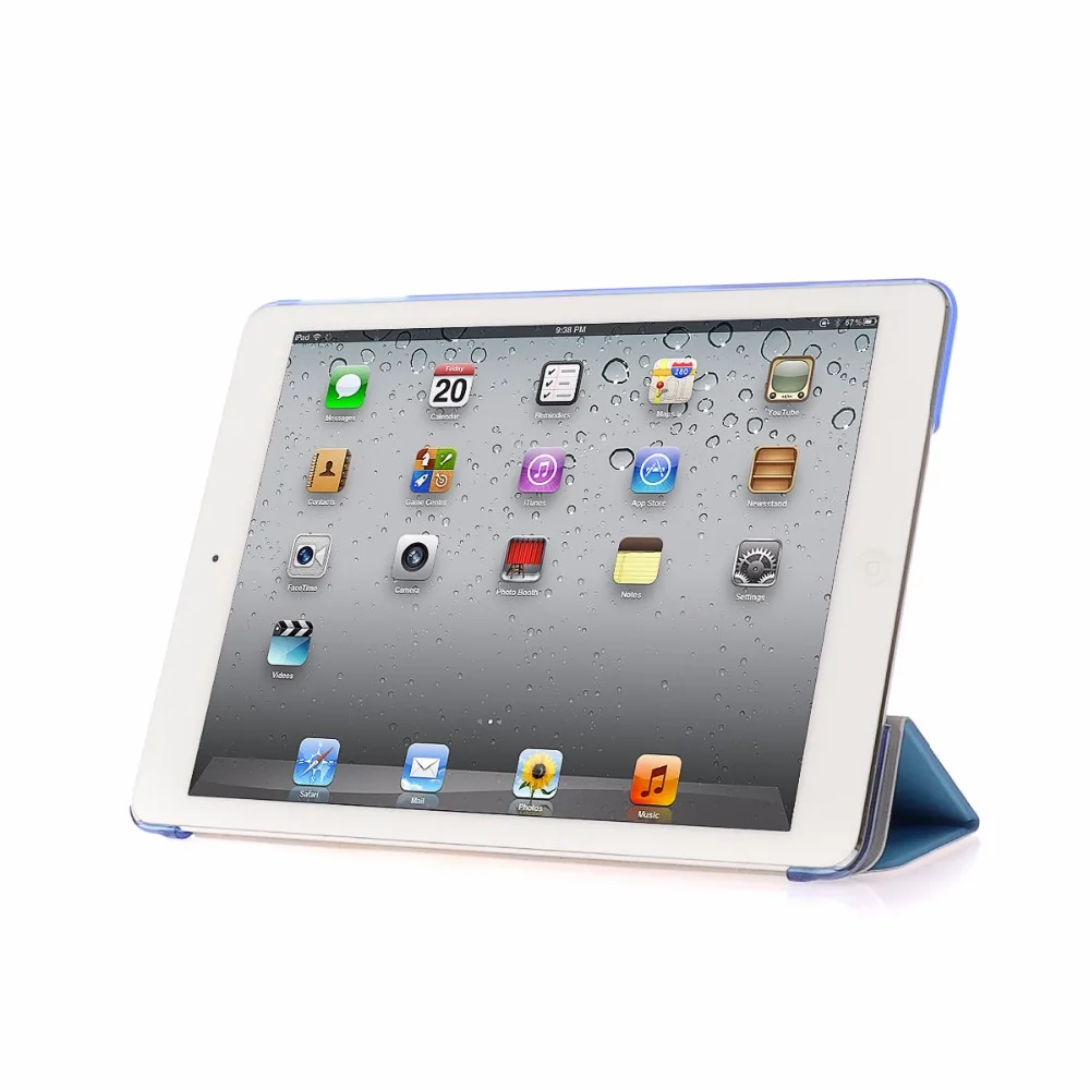 Ультратонкий трехслойный умный кожаный чехол для Apple iPad 9 7 2017 2018 A1822 A1823 A1893 A1954 Coque