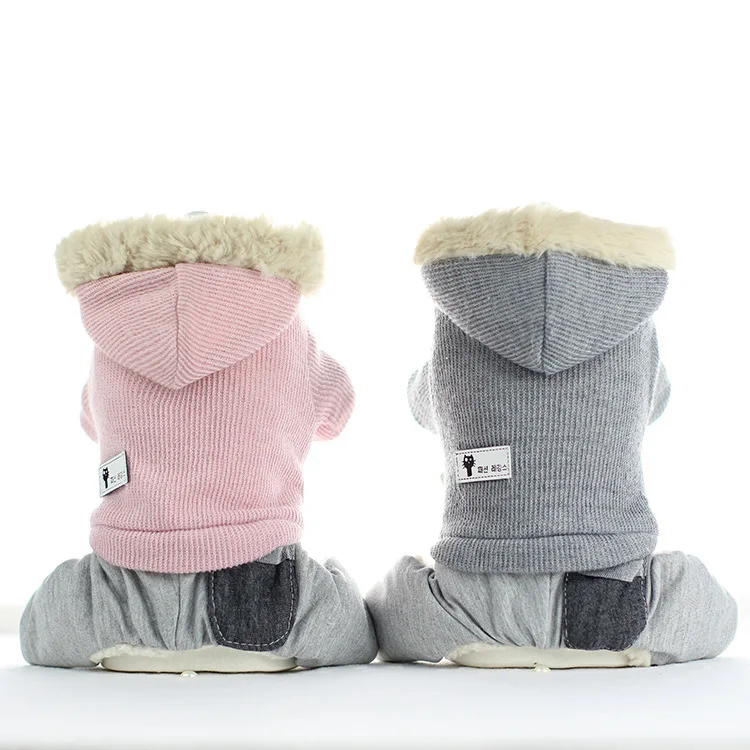 2018 winter new dog clothes luxury design high-grade wool cotton fabric four-legged warm pet clothing goods for dogs | Дом и сад