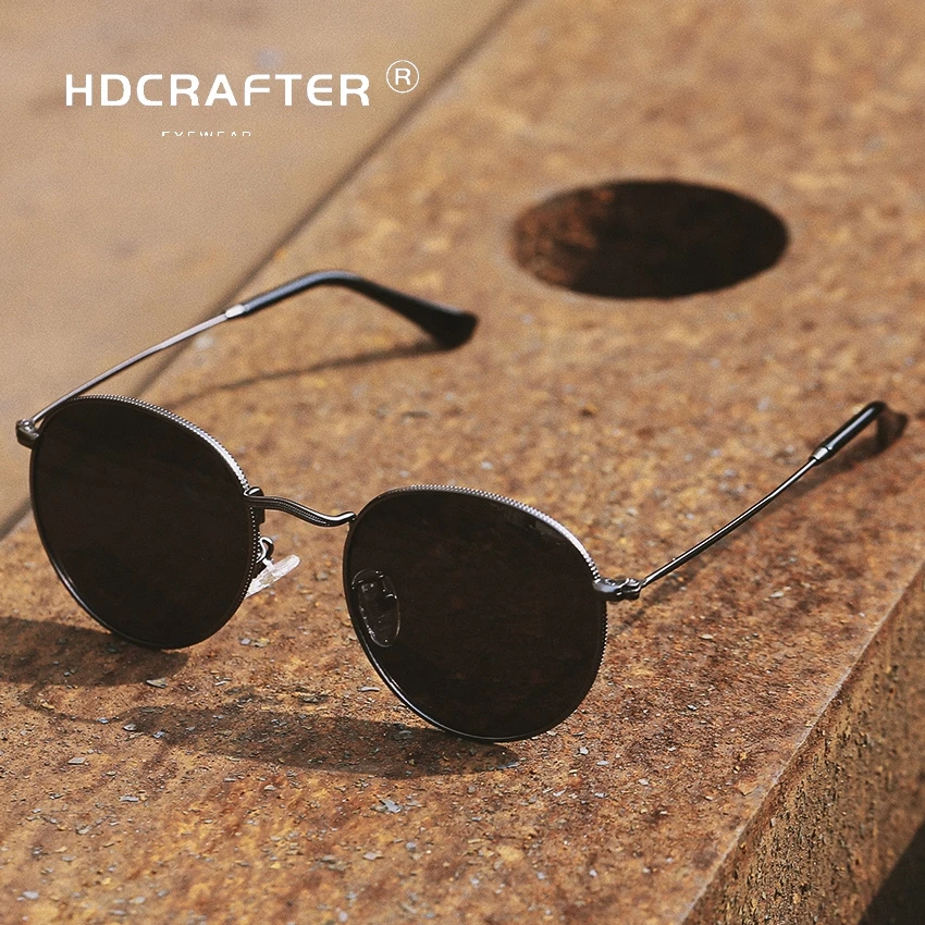 Новинка 2019 круглые солнцезащитные очки с покрытием Ретро стиль для мужчин wo