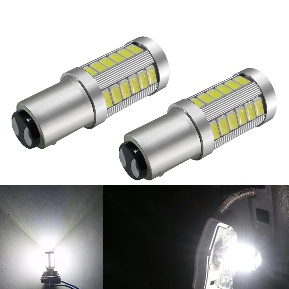 1 Автомобильный светодиодный 1157 33 SMD сигнальный фонарь тормоз P21W/5W BAY15D