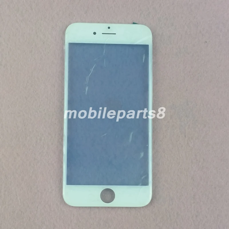 10 шт./лот бесплатная доставка стекло с рамкой для iPhone 7 plus 5 дюйма внешнее