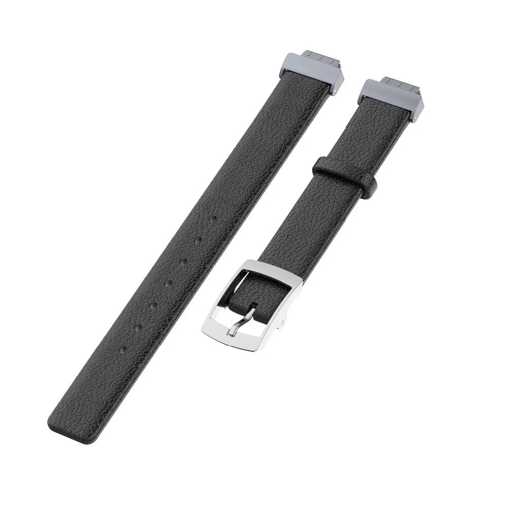 Litchi Veins Adjustable Classic Genuine Leather Replacement Bands for Fitbit Inspire / HR ace2 Fitness Tracker Strap | Электроника