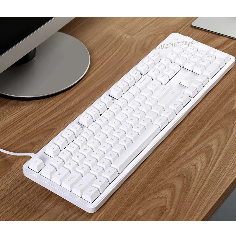 Оригинальный XiaoMi Yuemi MK06C 104 клавиши NKRO Вишневый красный переключатель USB Проводная