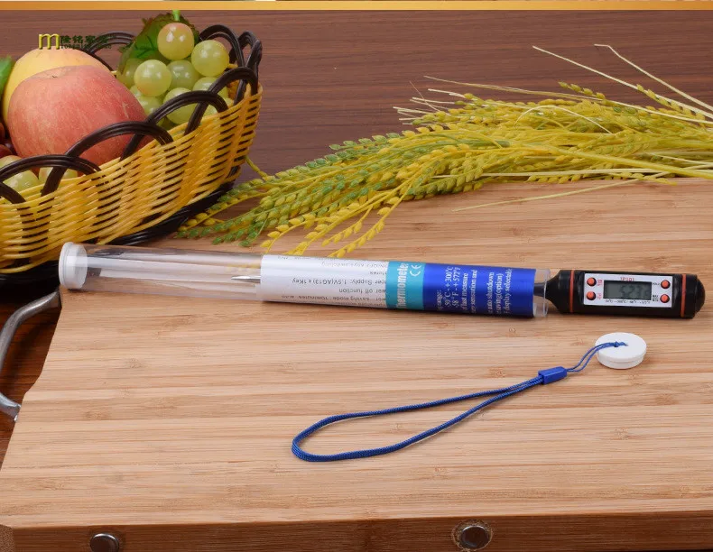 1 шт. пищевая ручка для выпечки СВЕТОДИОДНЫЙ Цифровой Кухонный Термометр