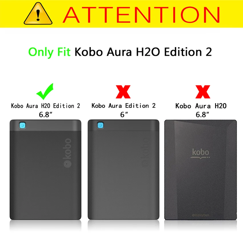 AOZIPU чехол для KOBO Aura H2O Edition 2 6 8 дюйма 2017 новый модный защитный подставка из