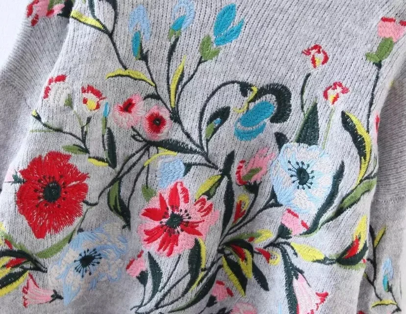 Шерстяные женские зимние свитера 2018 Подиумные дизайнерские винтажные вязаные