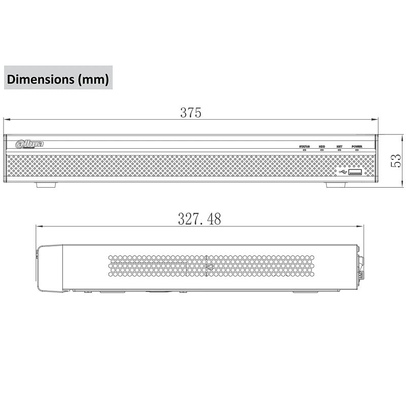 Dahua NVR4208 8P 4KS2 8 канальный сетевой видеорегистратор 1U 8PoE 4K & H.265 Lite с поддержкой IPC UPnP