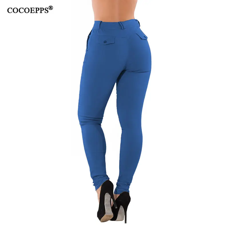 Женские повседневные узкие брюки COCOEPPS 5XL 6XL длинные офисные большого размера плюс