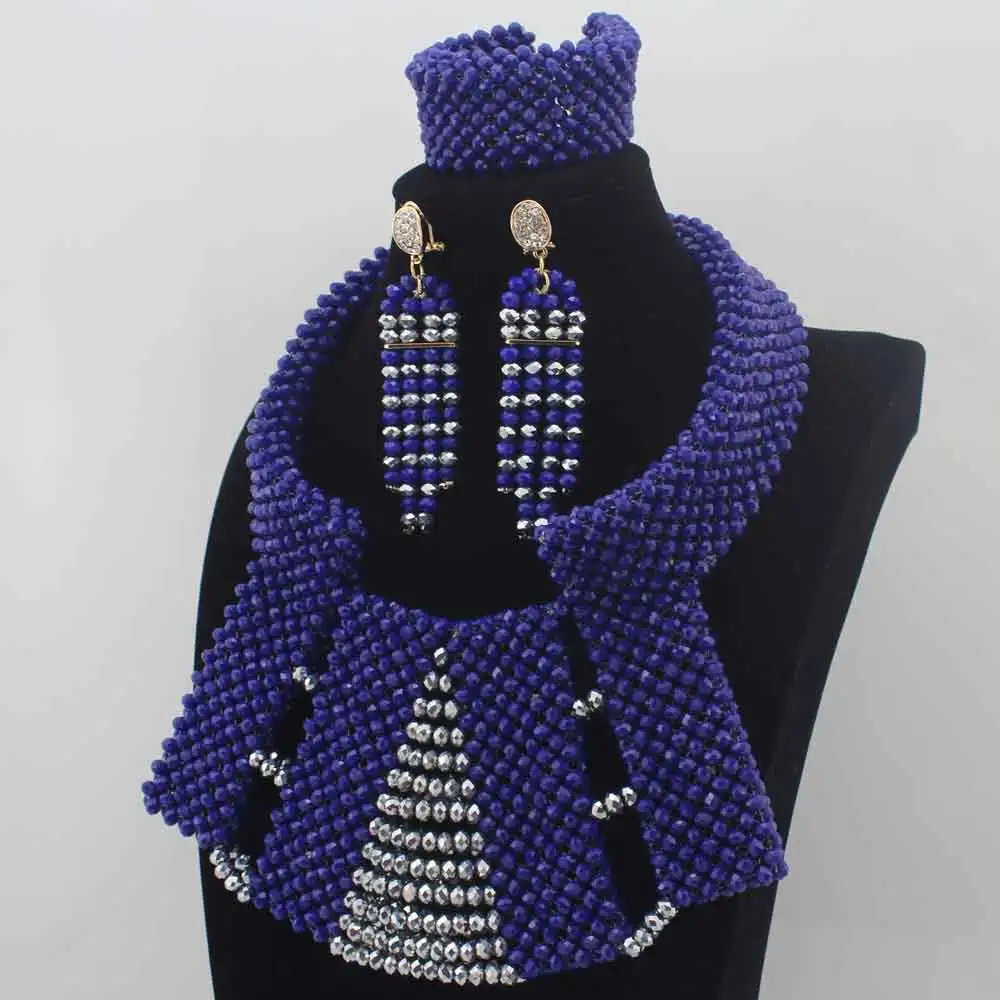 African Beads Jewelry Set Crystal Necklace Nigerian Wedding W13957 | Украшения и аксессуары