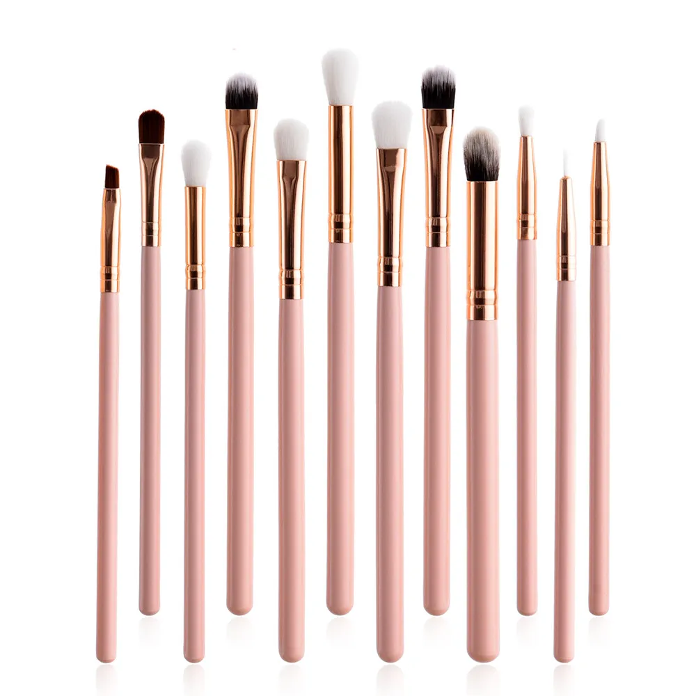 2018 New Arrivals Free Shipping12Pcs Professional Make-up Brush Foundation Eye Shadow Eyeliner Lip Tool | Красота и здоровье