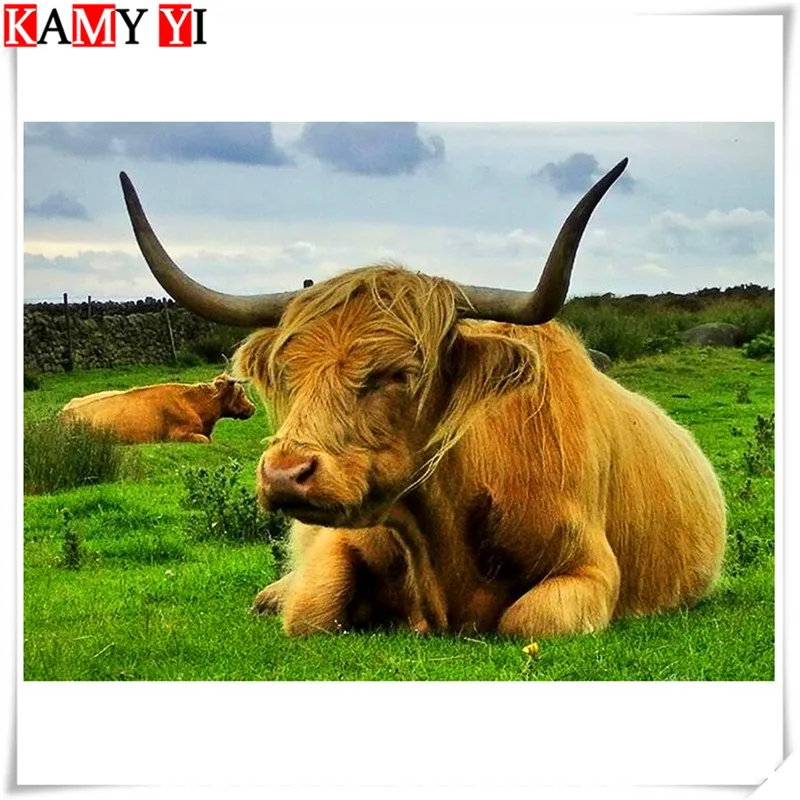 Полный квадратный круглый алмаз 5D самодельное бриллиантовое украшение животное