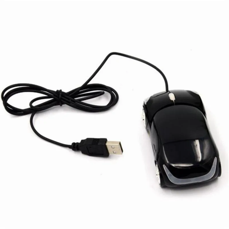 BinFul 1600DPI форма мини-автомобиля USB оптическая проводная мышь инновационная 2 фары