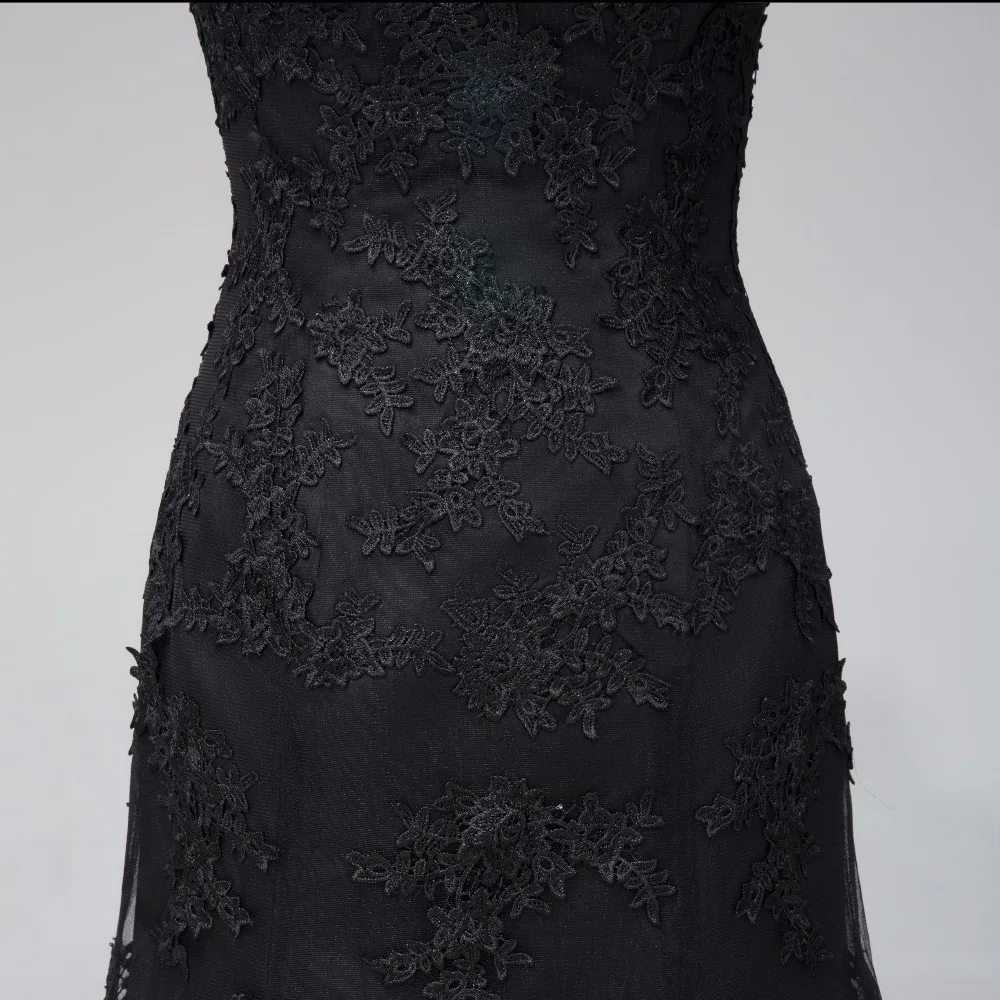 

Elegent Long Evening Dress 2020 Black A Line Vestido De Festa Formal Dress Prom Dresses Robe De Soiree L1133