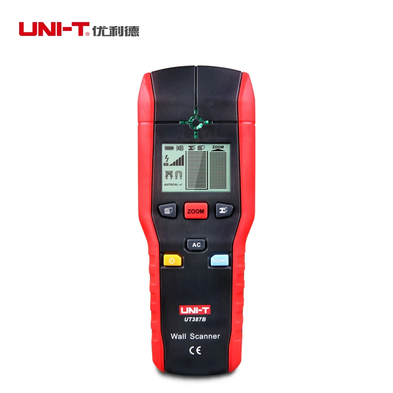 UNI-T UT387B Многофункциональный ручной настенный детектор металла дерева AC кабель